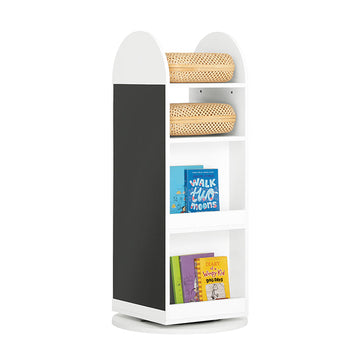 Draaibare kinderkast - Opbergorganisator - Boekenplank - PB(E1) Materiaal - Ruimtebesparend ontwerp - 360° rotatie - 48 cm x 105 cm x 48 cm