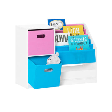 Kinderboekenkast - Kinderorganizer - Opbergplank - Niet-geweven stof - PB(E1) Materiaal - 80cm x 61cm x 30cm