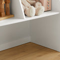 Mobiele kinderboekenplank met speelgoedkist - Opbergrek - Kinderorganizer - MDF-constructie - Veiligheidsmuurbevestiging - Eenvoudige montage - 76 cm x 100 cm x 40 cm