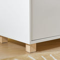Kinderboekenplank - Opbergrek - Speelgoedorganisator - Verstelbare planken - Stevige rubberen houten poten - Ruimtebesparend ontwerp - 60 cm x 87 cm x 35 cm