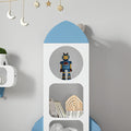 Kinderopbergrek - Boekenplank - Speelgoedorganizer - Veilige afgeronde hoeken - Wandanker Kantelbescherming - Ruim ontwerp - 61 cm x 120 cm x 32 cm