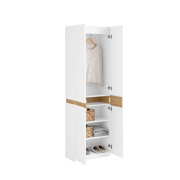 Boekenplank met meerdere compartimenten - Opbergplank - Meubelorganisator - Verstelbare planken - Anti-tip-apparaten - 61 cm x 192 cm x 30 cm