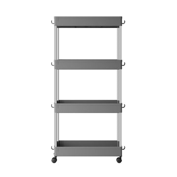 Keukenwagen met 4 etages | Grijs | 42x23,6x86 cm
