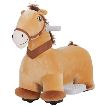 6V elektrisch rijdend paard voor kinderen - Bruin | Kleur: Bruin | Afmetingen: 34x69x53 cm