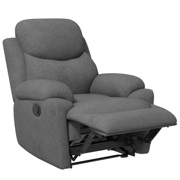 Relaxfauteuil - Ergonomische relaxstoel | Kleur: Grijs | Afmetingen: 93x94x105.5 cm