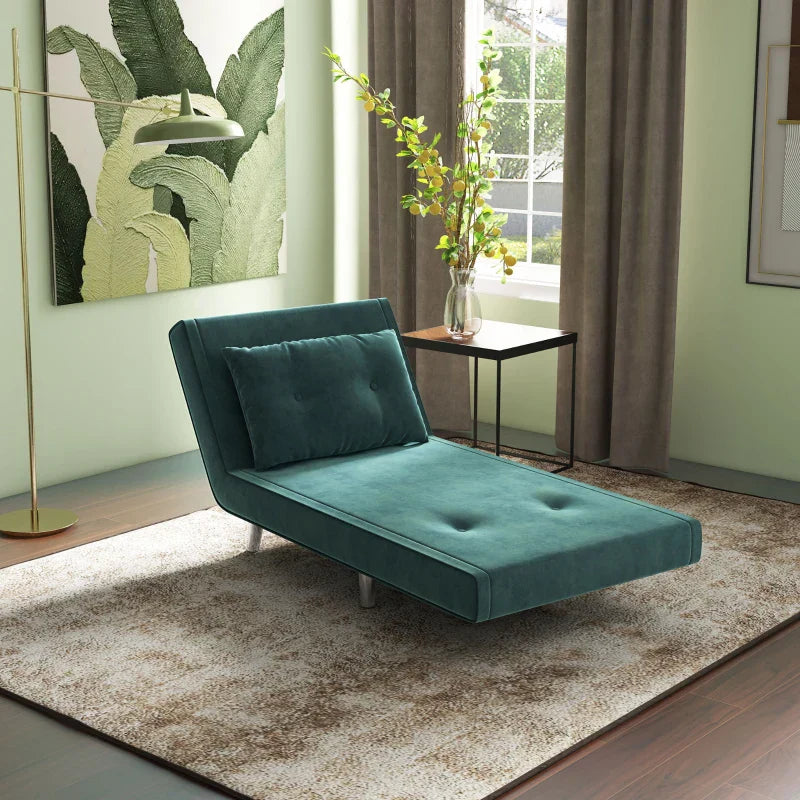 3-in-1 Schlafstuhl - Relaxsessel und Bett | Farbe: Dunkelgrün | Abmessungen: 88x77x83 cm