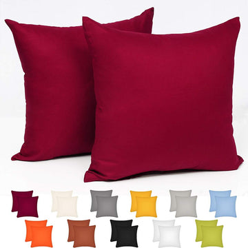 Kussenhoes 50x50 cm met rits van 100% katoen | 50x50 cm