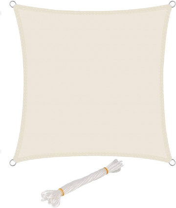Zonneschermdoek voor buiten 5x5 m | Crème | 500x500 cm