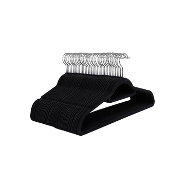 Fluwelen kledinghangers - antislip, ruimtebesparend, duurzaam ABS, 45 x 23,5 x 0,6 cm