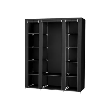 Opvouwbare kledingkast - opberger - stalen frame - fleece - stofvrij - 150 x 175 x 45 cm