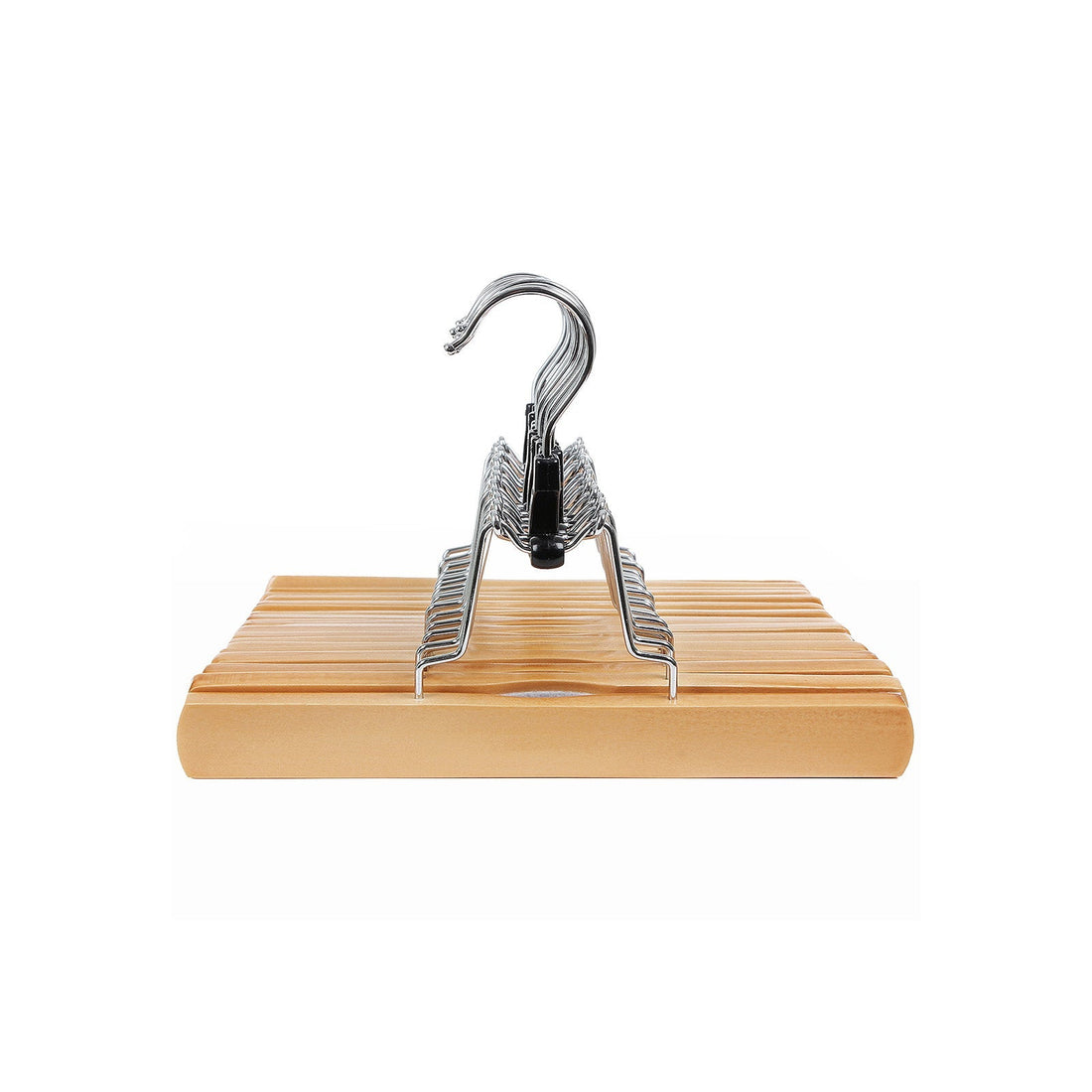 12-pack broekhangers - kledinghangers - ABS kunststof - 25x17x2,2 cm