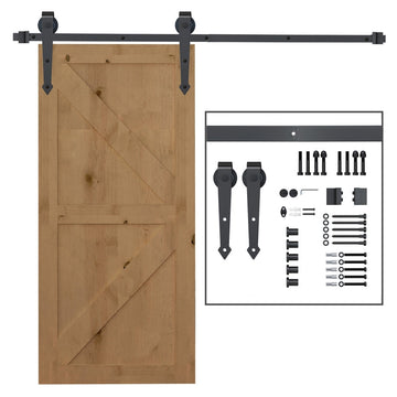 Schuifdeurbeslag voor carbonstalen deuren | Kleur: Bruin | Afmetingen: 4x0,6x200 cm