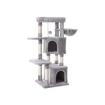 Kattenkrabpaal - hoge krabpaal - kattentoren - spaanplaat - 49 x 45 x 120 cm