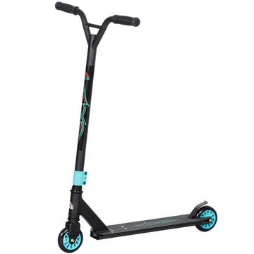 Pro stuntstep voor kinderen en volwassenen | Kleur: Zwart en blauw | Afmetingen: 47,2x68x86 cm
