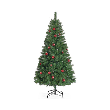 Kunstmatige kerstboom met metalen standaard | Groen | 78x78x180 cm