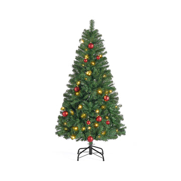 Kunstkerstboom met metalen standaard | Groen | 78x78x150 cm