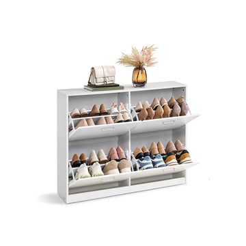 Houten schoenenkast - opberger - schoenenhouder - 24 x 105,5 x 82,7 cm
