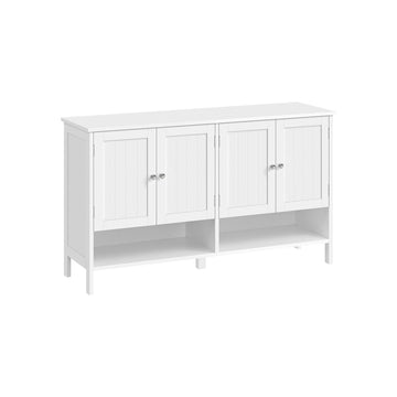 Schoenenkast - landelijke stijl - wit - MDF - 35 x 120 x 70 cm