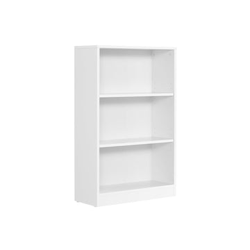 Boekenkast van spaanplaat - wit opbergrek - 24 x 60 x 93 cm