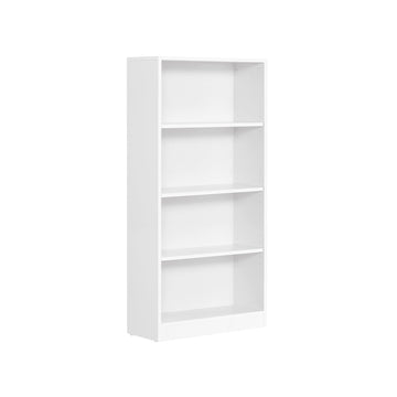 Wit staand rek van spaanplaat - boekenkast - opbergrek - 24 x 60 x 121,5 cm