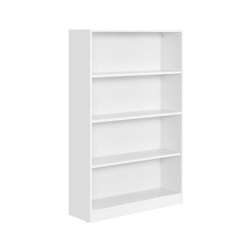 Wit spaanplaat opbergrek - boekenkast - stevig - eenvoudig te monteren - 24 x 80 x 121,5 cm
