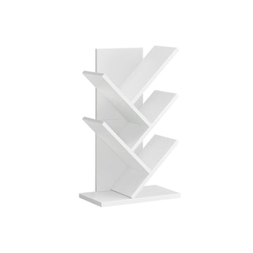 Boomvormige boekenkast - Ruimtebesparend - Wit - 17,2 x 30 x 51 cm