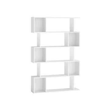Boekenkast - Opbergkast - Displayrek - Duurzaam spaanplaat - Mat wit - 24x90x159 cm