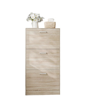 Schoenenkast met 3 kleppen - Schoenenrek - 12-18 paar - 24x60x120 cm