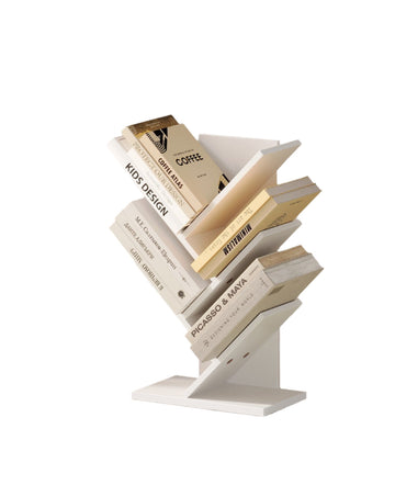 Boekenkast 5-laags boomvormig hoekrek, ruimtebesparend - hout - 17,2 x 30 x 51 cm