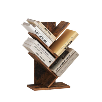 5-laags boomvorm boekenkast - hoekplank - ruimtebesparend staand rek - 17,2 x 30 x 51 cm