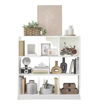Witte boekenkast - opbergkast - krasbestendige afwerking - 97,5 x 100 x 30 cm