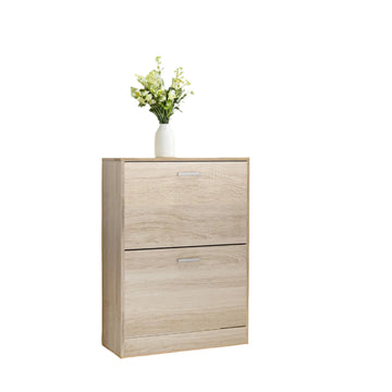 Schoenenkast met kleppen, verstelbare vakken, ruimtebesparend - 60 x 83,5 x 24 cm