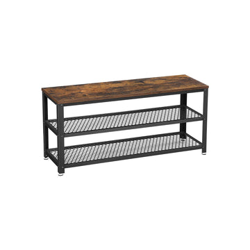 Schoenenrek met 2 planken - schoenenorganizer - vintage - 100x30x45 cm