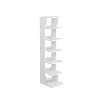 Schoenenrek spaanplaat wit - ruimtebesparend - 30 x 26,4 x 110,4 cm