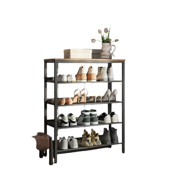 Schoenenrek - 5 etages - ruimtebesparend - 75 x 30 x 93 cm