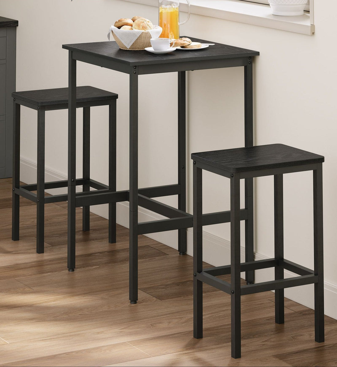 Bartisch-Set mit Stehtisch - 60x60x90 cm - platzsparendes Design