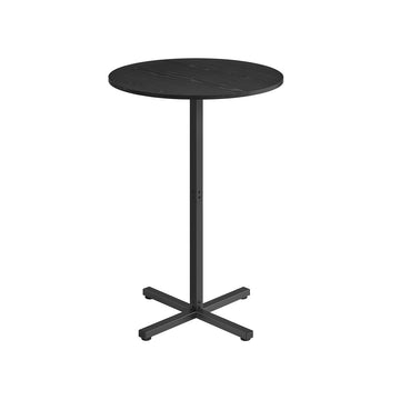 Hoge tafel van hout - zwart - 60 x 60 x 104,5 cm
