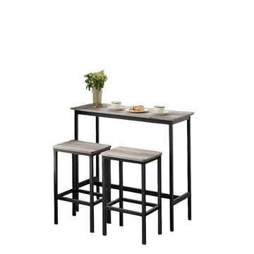 Bartafelset met 2 barkrukken – ruimtebesparend – 100 x 40 x 90 cm