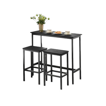 Bartafelset met krukken - Staantafel - Eetset - Ruimtebesparend