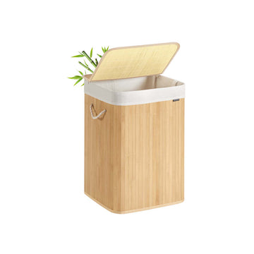 Bamboe wasmand - eco-vriendelijk - 40 x 40 x 61 cm