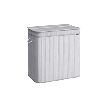 Wasmand met deksel – Kledingmand – Opbergmand – Lichtgewicht – 54,5 x 34,5 x 61 cm