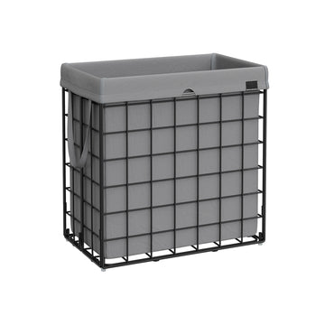 Wasmand 110 liter | Zwart-grijs | 33x58x58 cm