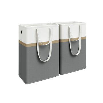 Waszakken set - Kledingmand - Polyester-katoen - 40 x 30 x 65 cm