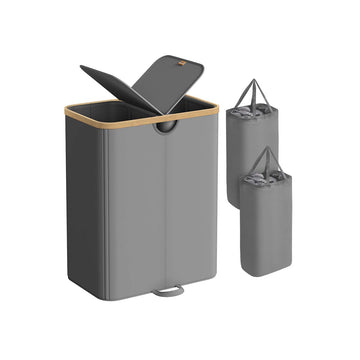 Wasmand - Oxfordstof - Ruim en duurzaam - 52 x 38,5 x 75 cm