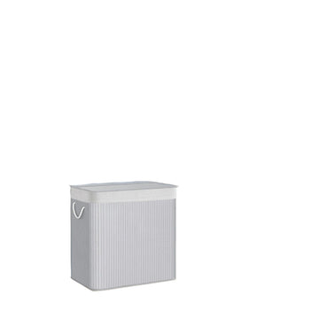 Bamboe wasmand 150L - wasmand met 3 vakken - 60 x 40 x 61,5 cm