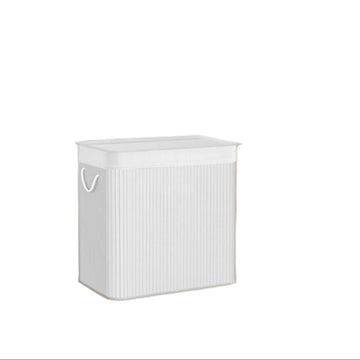 Wasmand 3 vakken - bamboe - 60 x 40 x 61,5 cm