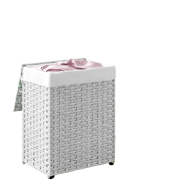 Handgeweven wasmand - synthetisch riet - 46 x 33 x 60 cm