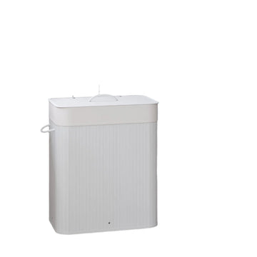 XXL Wasmand - Bamboe - 100 l - Uitneembare katoenen zak - 52 x 63 x 32 cm