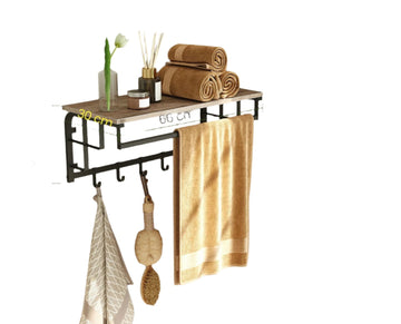 Wandgarderobe met plank - wandrek - spaanplaat - 66 x 30 x 27 cm
