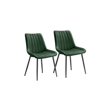 Eetkamerstoelen set van 2 - fluweel - gestoffeerd - 60 x 50,1 x 88,6 cm
